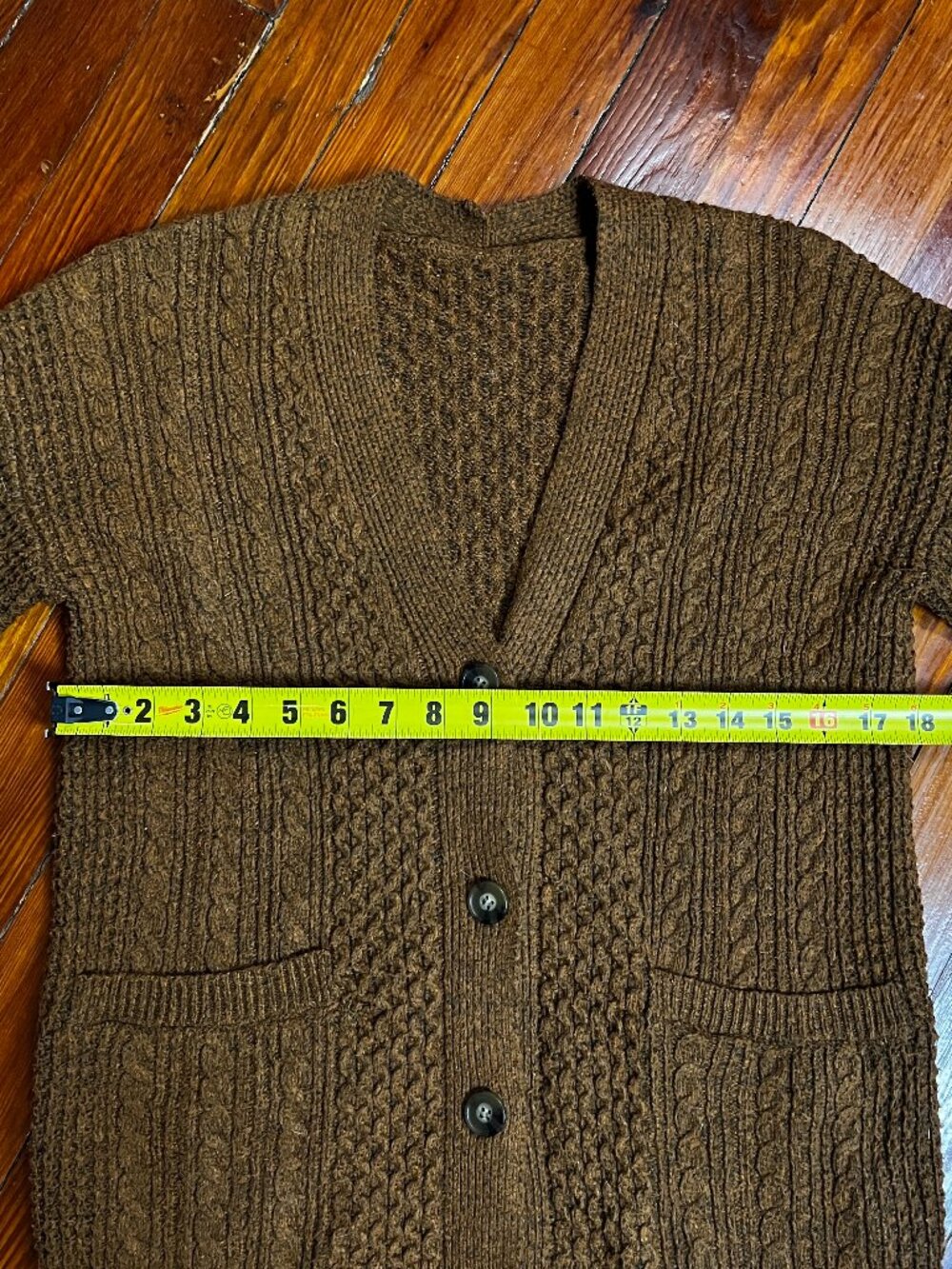 Rusty Color Knit Cardigan - Picture 8 of 11